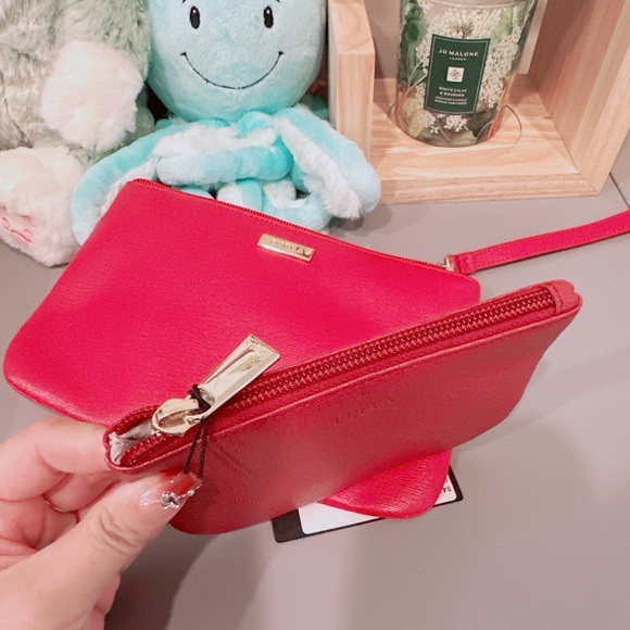 FURLA Leather Wristlet Clutch Pouch Bag/coin purse Bundle/NWT - Picture 6 of 10